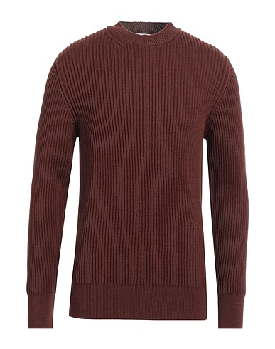 AMARANTO Pullover Testa di moro 100% Lana