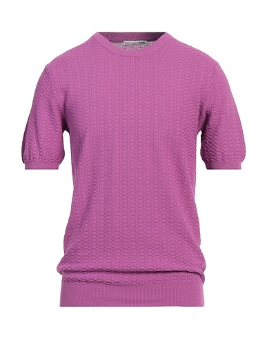 GREY DANIELE ALESSANDRINI Jumper Purple 100% Cotton
