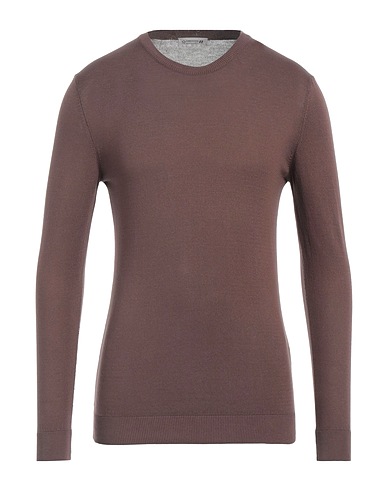 DANIELE ALESSANDRINI HOMME Pullover MARRONE 100% Cotone
