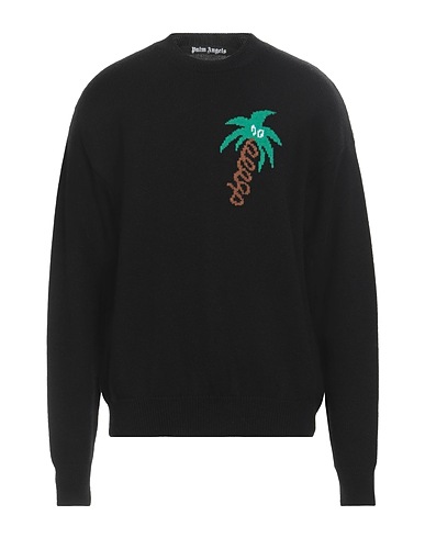 PALM ANGELS Sweater Black 40% Wool, 30% Viscose, 20% Polyamide, 10% Cashmere, Polyester