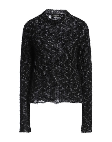 ROBERTO COLLINA Jumper Black 71% Mohair wool, 17% Nylon, 10% Wool, 2% Elastane