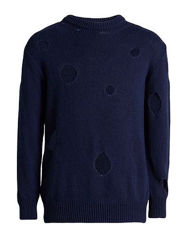 DANIELE ALESSANDRINI HOMME Pullover Blu notte 100% Cotone
