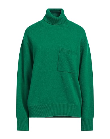 AMARANTO Polo neck Green 100% Wool