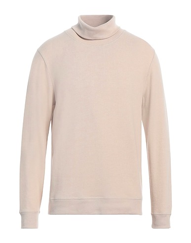 DENHAM Polo neck Beige 48% Cotton, 48% Polyester, 4% Elastane