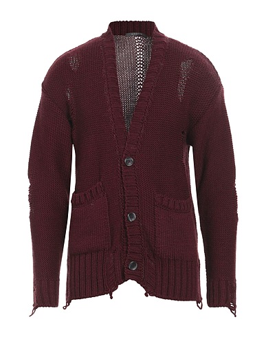 XAGON Cardigan Burgundy 75% Acrylic, 15% Polyamide, 10% Wool