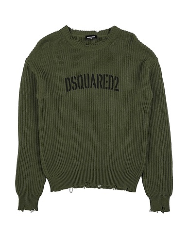 DSQUARED2 Jumper Military green 53% Polyester, 47% Cotton