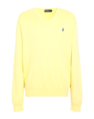 POLO RALPH LAUREN Jumper Yellow 100% Pima Cotton