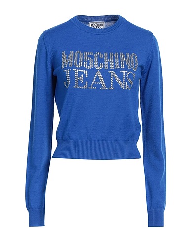 MOSCHINO JEANS Pullover Blau 50% Acryl, 50% Schurwolle