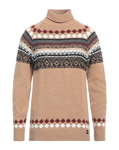 BL.11  BLOCK ELEVEN Polo neck Camel 75% Acrylic, 10% Wool, 10% Viscose, 5% Alpaca wool