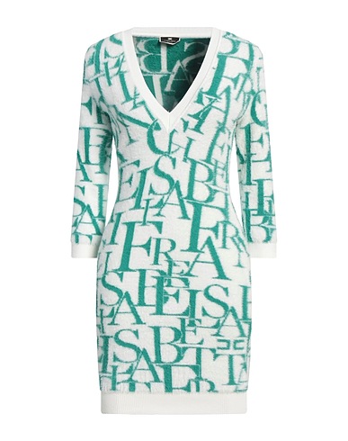 ELISABETTA FRANCHI Sheath dress Emerald green 89% Polyamide, 11% Viscose