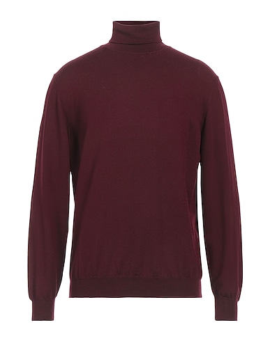 HERITAGE Turtleneck Burgundy 100% Merino Wool
