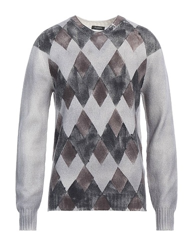 AROVESCIO Jumper Grey 90% Merino Wool, 10% Cashmere