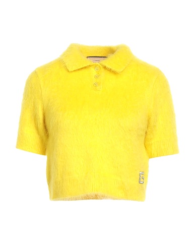 GUCCI Jumper Yellow 42% Wool, 31% Mohair wool, 16% Cashmere, 11% Silk, Polyester