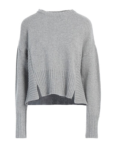 PINKO Sweater Light grey 90% Wool, 10% Cashmere