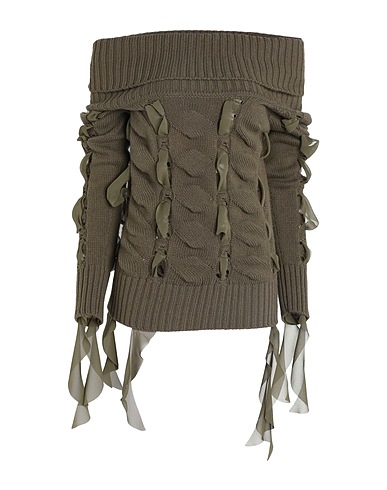 BLUMARINE Jumper Military green 100% Wool, Polyester