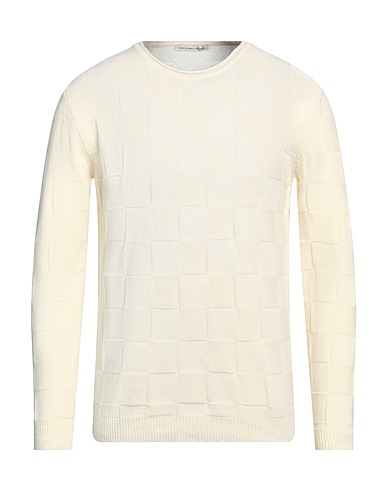 GREY DANIELE ALESSANDRINI Jumper Ivory 80% Wool, 20% Polyamide