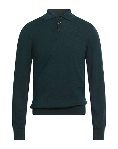 HERITAGE Pullover Verde scuro 100% Lana Merino