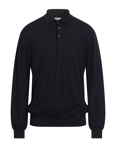 HERITAGE Pullover Blu navy 100% Lana Merino