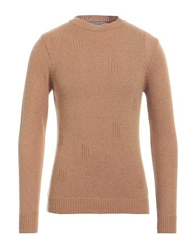 DANIELE ALESSANDRINI HOMME Pullover Kamel 70% Wolle, 25% Polyamid, 5% Andere Fasern