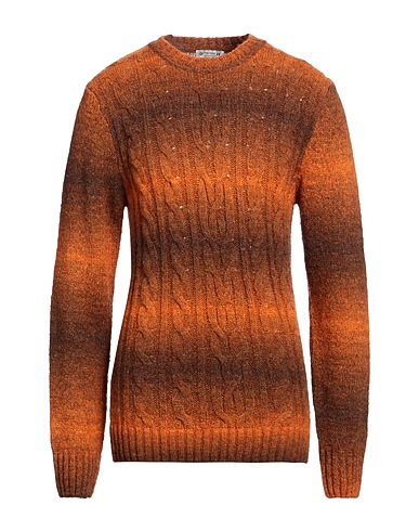 DANIELE ALESSANDRINI HOMME Jumper Rust 58% Acrylic, 26% Wool, 16% Polyamide