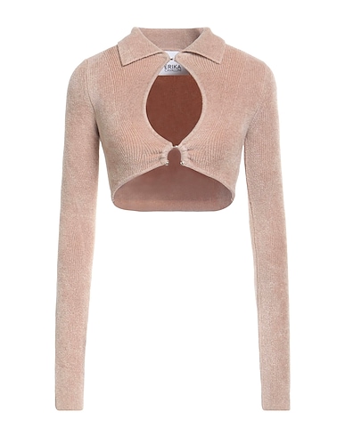 ERIKA CAVALLINI Jumper Sand 65% Viscose, 35% Polyamide, Elastane
