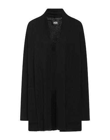 ALPHA STUDIO Cardigan Black 90% Wool, 10% Cashmere
