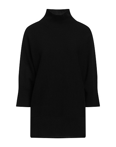 ALPHA STUDIO Turtleneck Black 90% Wool, 10% Cashmere