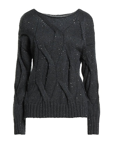 ALPHA STUDIO Jumper Dark green 49% Polyamide, 29% Acrylic, 22% Mohair wool