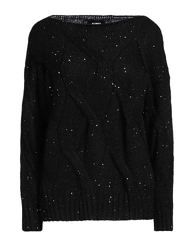 ALPHA STUDIO Jumper Black 49% Polyamide, 29% Acrylic, 22% Mohair wool