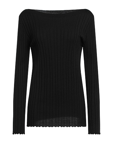 ALPHA STUDIO Pullover Nero 100% Lana Merino