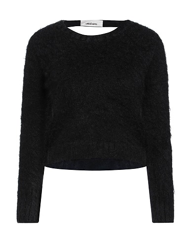 CIRCUS HOTEL Pullover Nero 50% Lana mohair, 32% Poliammide, 18% Lana Vergine