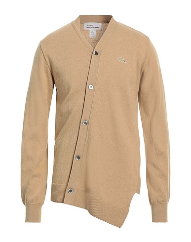 LACOSTE x COMME des GARÇONS SHIRT Cardigan Camel 100% Wool