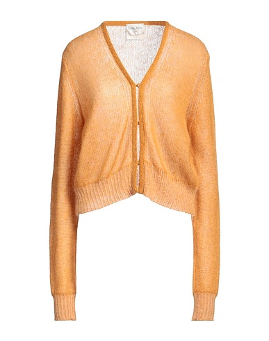 FORTE_FORTE Cardigan Mustard 54% Polyamide, 42% Mohair wool, 4% Wool