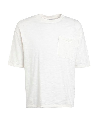 JACK & JONES T-shirt Ivory 100% Cotton