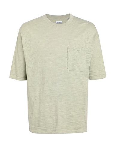 JACK & JONES T-shirt Verde salvia 100% Cotone
