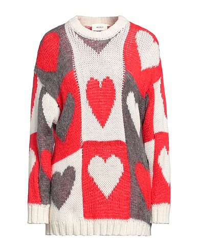VICOLO Jumper Red 42% Acrylic, 30% Mohair wool, 28% Polyamide