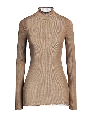 LEMAIRE Polo neck Mustard 100% Silk