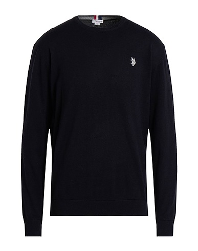 U.S.POLO ASSN. Pullover Nero 90% Cotone, 10% Cachemire