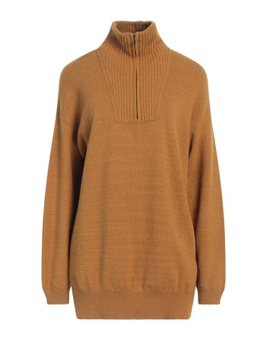 ALPHA STUDIO Polo neck Mustard 40% Alpaca wool, 27% Polyamide, 15% Cotton, 15% Modal, 3% Elastane