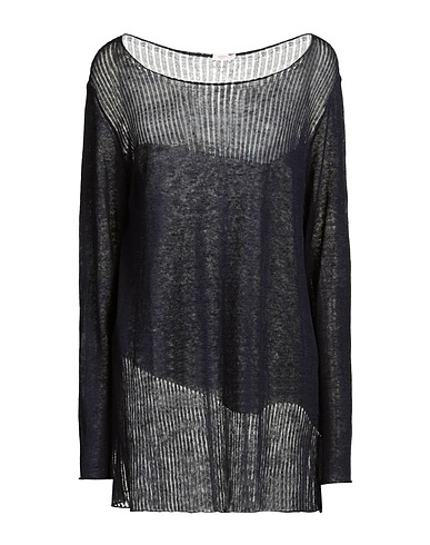 ROSSOPURO Jumper Navy blue 100% Linen