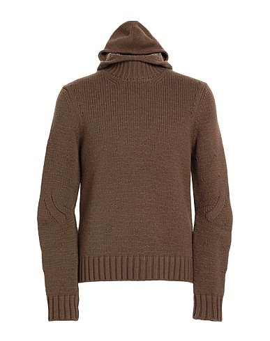 BOTTEGA VENETA Polo neck Brown 70% Wool, 30% Cashmere