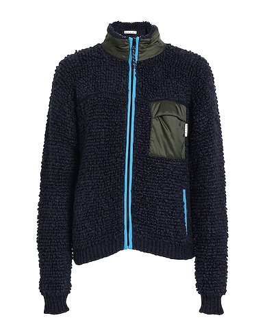 MARNI Pullover mit Zipper  Nachtblau 47% Acryl, 47% Mohairwolle, 6% Wolle, Polyamid, Polyurethan