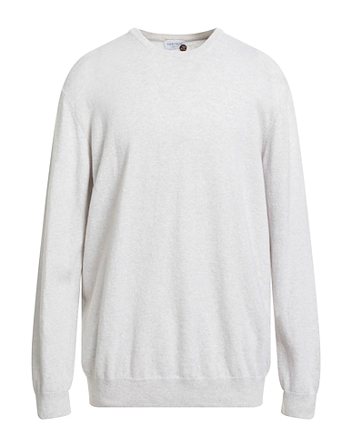 HERITAGE Sweater Light grey 90% Wool, 10% Cashmere