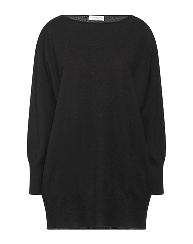 LE TRICOT PERUGIA Sweater NERO 70% Virgin Wool, 20% Silk, 10% Cashmere