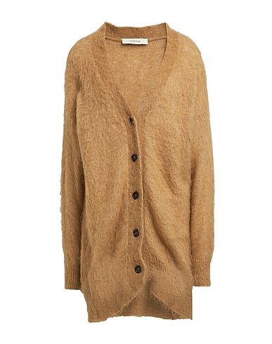 JUCCA Cardigan Cammello 48% Poliammide, 26% Lana di alpaca, 26% Lana mohair