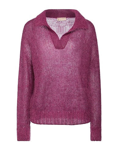 MOMONÍ プルオーバー ガーネット モヘヤ 34% / 毛（アルパカ） 34% / ナイロン 32%