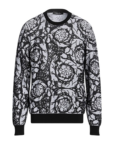 VERSACE Sweater 64% Virgin Wool, 36% Cotton