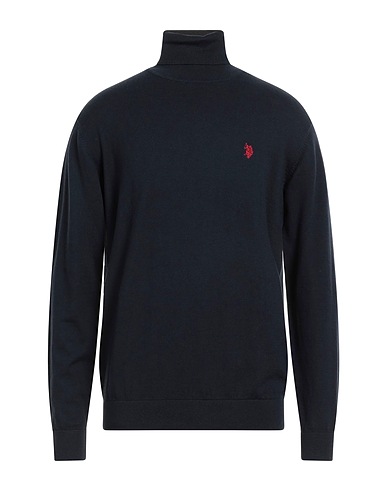 U.S.POLO ASSN. Polo neck Midnight blue 90% Cotton, 10% Cashmere