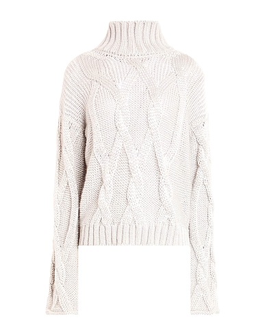 AGNONA Polo neck Light grey 42% Silk, 35% Mohair wool, 23% Cashmere