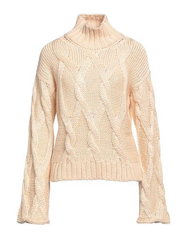 AGNONA Turtleneck Beige 42% Silk, 35% Mohair wool, 23% Cashmere